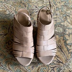 Franco Sarto Nude Strappy Sandals